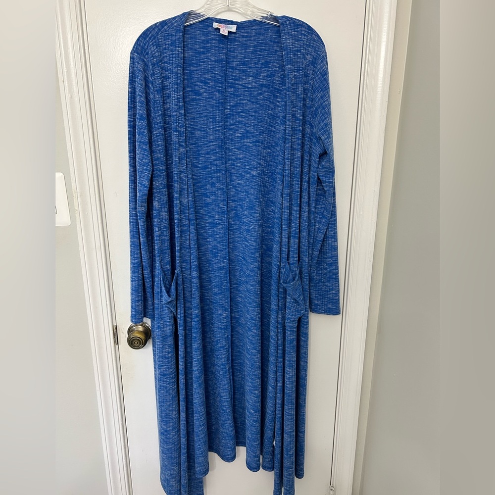Lularoe Sarah Caridgan in feather blue Size M